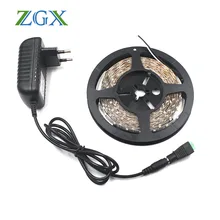 300D 2835 RGB LED Strip light tira lamp neon white TV backside Decor Flexible Tape diode ribbon Controller 12V adapter set home