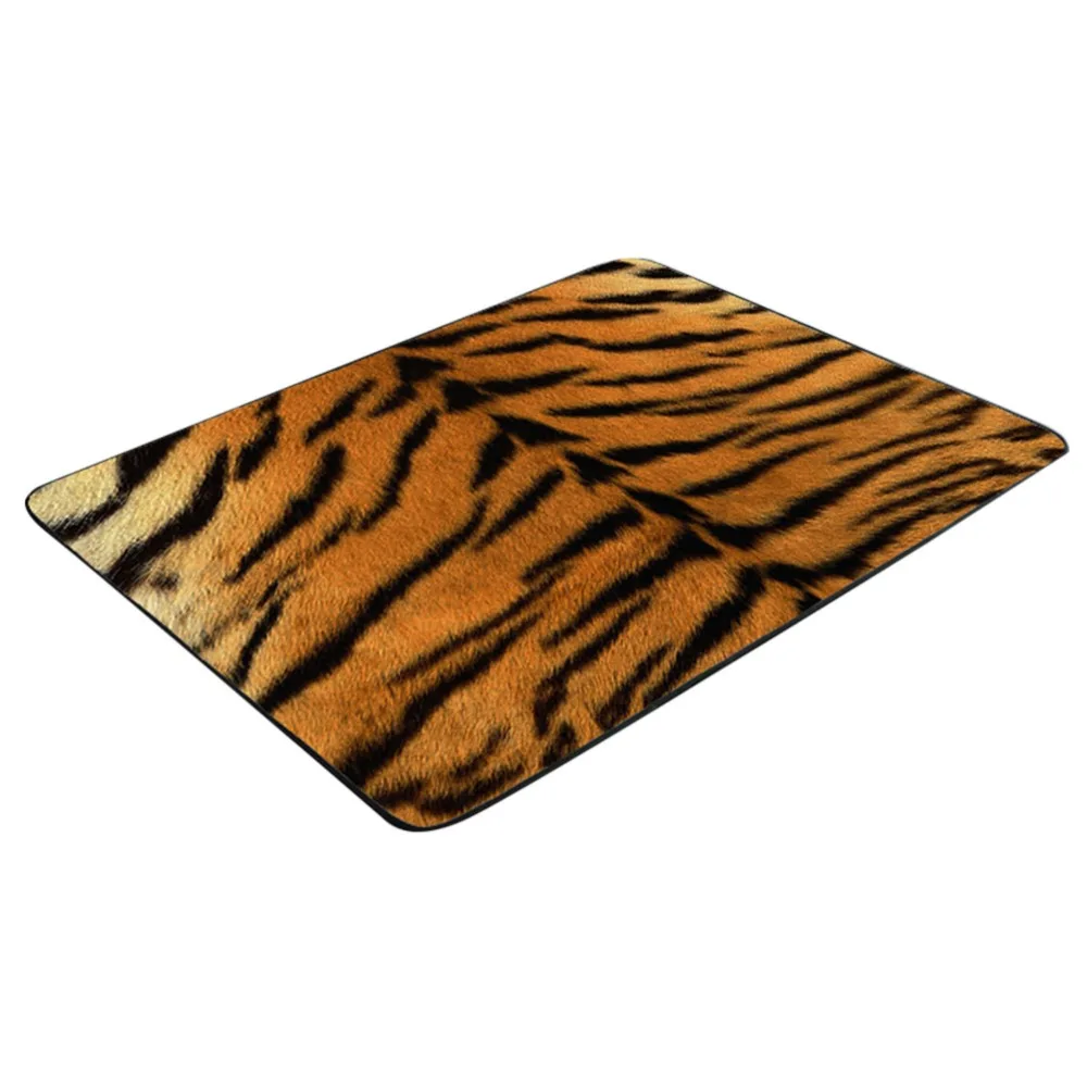 EHOMEBUY ковер с текстурой животного, меховой ковер для гостиной, спальни, напольный коврик, фланелевый ковер, теплый нескользящий абсорбирующий