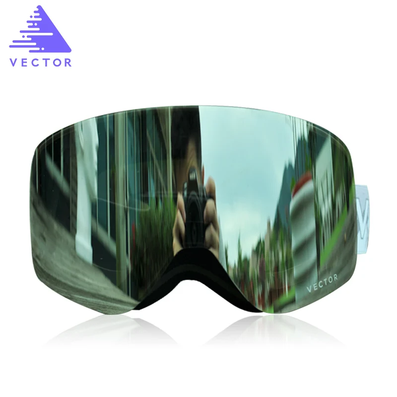  VECTOR Brand Professional Ski Goggles Men Women Anti-fog 2 Lens UV400 Adult Winter Skiing Eyewear S
