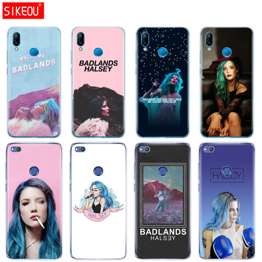 Силиконовый чехол для телефона Huawei P20 P7 P8 P9 P10 Lite Plus Pro 2017 p smart 2018 цвета Halsey Lyrics