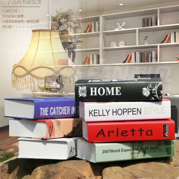 

For dec oration modern props books home decoration model Strong Home Antique Decorative wholesale 10PCS