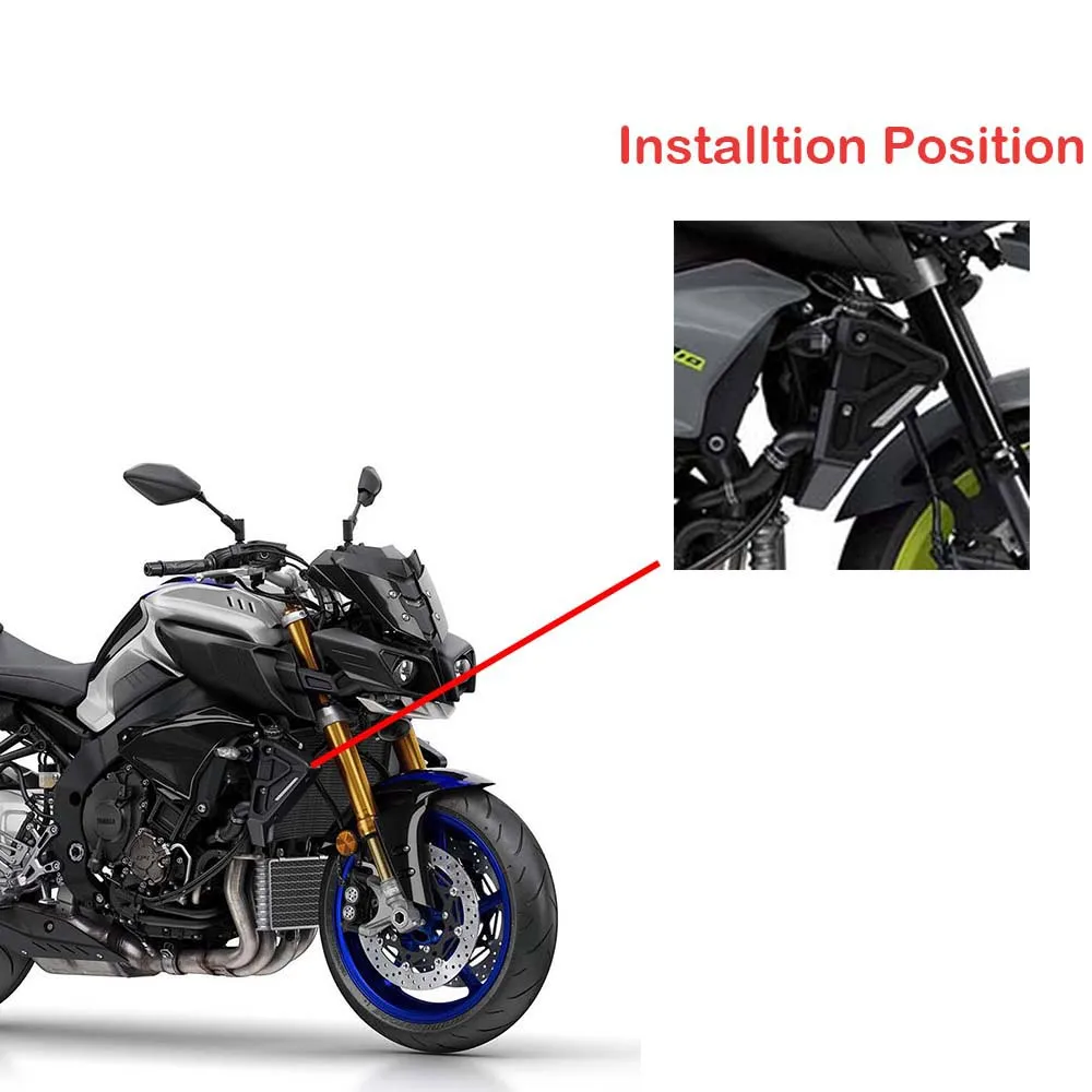 KEMiMOTO для YAMAHA MT10 MT 10 аксессуары для мотоциклов Защита радиатора крышка пластины MT-10