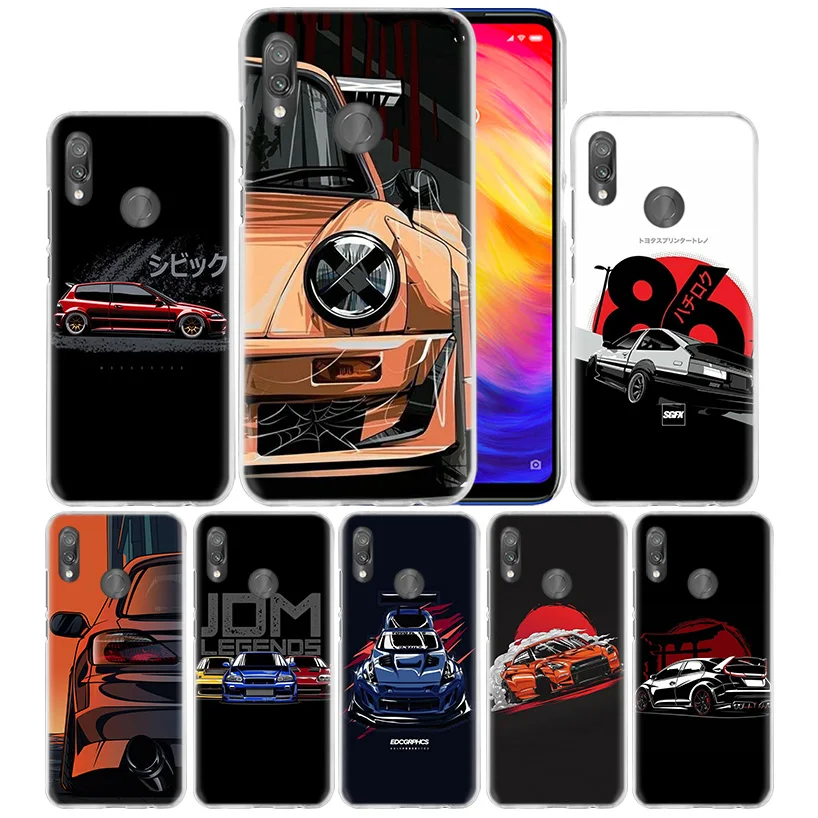 

Cool Sports Car Comic Case for Xiaomi Redmi Go Note 7 6 6A Pro S2 5 5A 4X Mi A1 A2 9 Mix 3 5G 8 lite Play F1 Hard PC Phone Cover