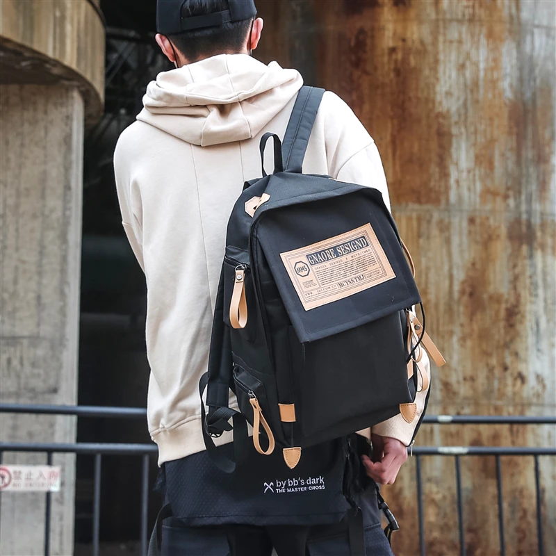 Ретро уличный стиль холщовый рюкзак мужской Mochila школьные сумки для подростков девочек рюкзаки для ноутбука простой модный рюкзак для путешествий