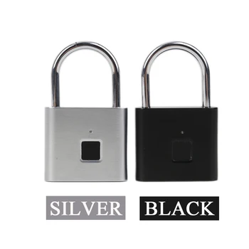

Fingerprint electric lock USB rechargeable intelligent keyless IP65 waterproof anti-theft security padlock door luggage lock