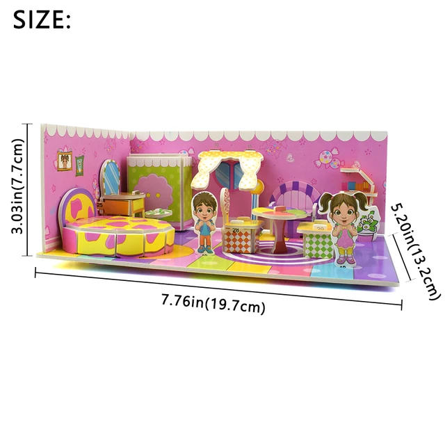 Puzzle 3D pour filles, jeu de construction éducatif, Kit de modèle