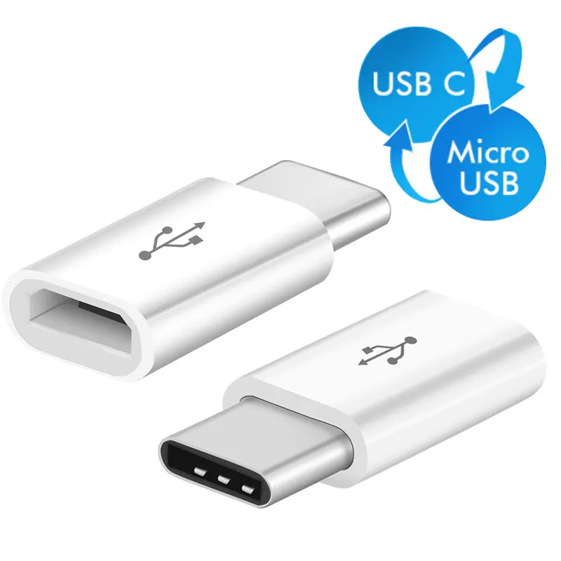 Адаптер type-C USB C для микро-usb конвертер Кабель type C адаптер для Macbook samsung s8 huawei p10 p9 xiaomi 6 OTG USB адаптер