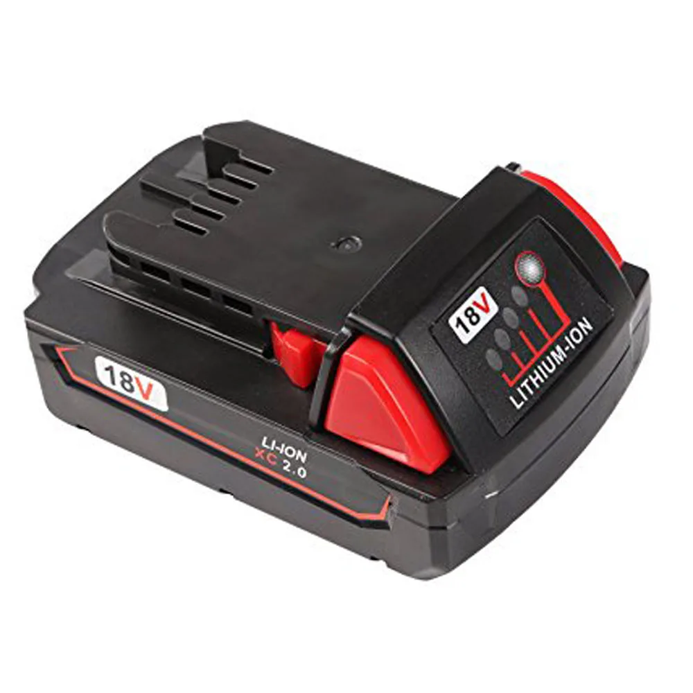 

AIMIHUO 18V 2000mAh Li-Ion Replacement Rechargeable Power Tool Battery for Milwaukee M18 XC 48-11-1820 M18B2 M18B4 M18BX