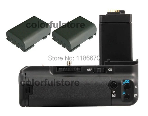 

2-Step Vertical Power Shutter Battery Hand Handle Grip Holder For Canon EOS 350D 400D Rebel XT XTi SLR Camera as BG-E3+2x NB-2LH