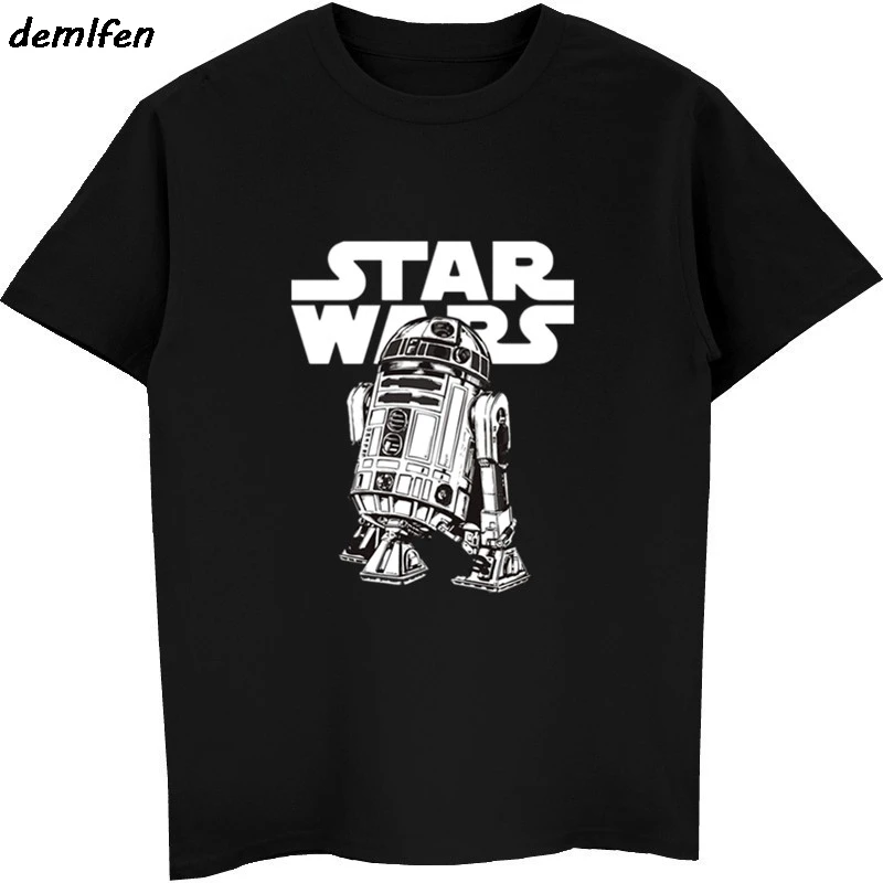 Звездные войны плакат печать футболка принцесса Лея Дарт Вейдер йода Чубакка забавная футболка Звездные войны винтажная черная модная футболка для мужчин - Цвет: 5