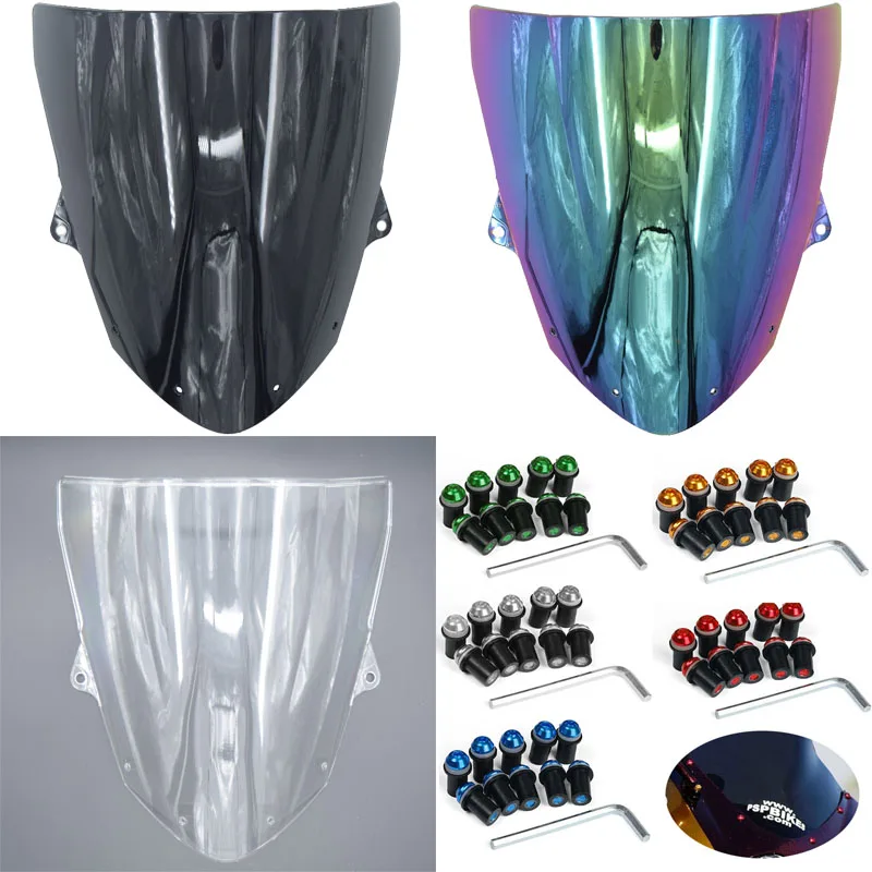 Для Kawasaki ZX6R 2009 2010 ZX10R 2008 ZX 6R 10R болты с двойным пузырьком для лобового стекла