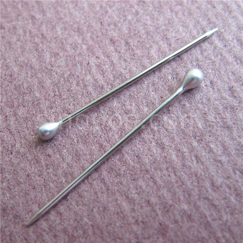 

Silver Plated Ball Head Pins Stainless Steel, jewelry findings shirt package quilting fixing straight pin metal fine tip needle