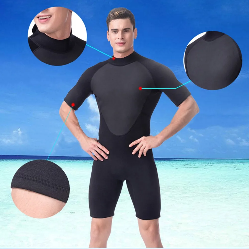 

Scuba Dive Waterproof Diving Wetsuit Anti-wear Durable Black Surf Diving Equipment Split Suits Size S-XXL