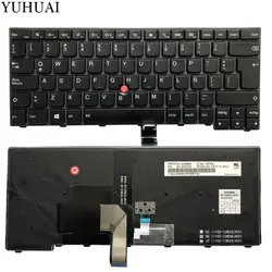 Латинская клавиатура для Thinkpad L440 L450 L460 T431S T440 T440P T440S T450 T450S черный клавиатура для ноутбука с подсветкой