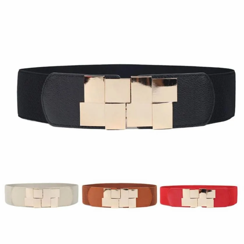 Fashion Lady Wide Stretch Elastic Wide Belt Dress Accessories Designer