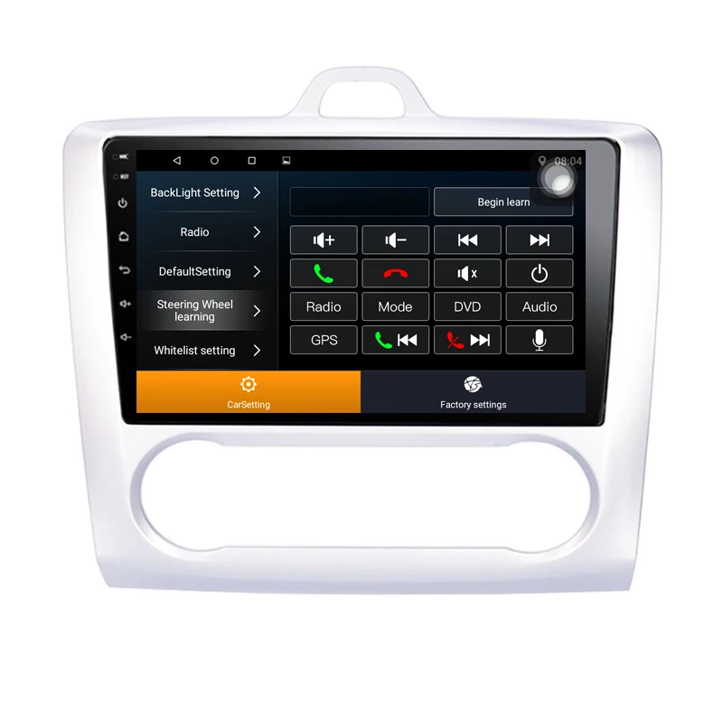 Excellent 10.2 inch Quad Core Android 9.1 1G RAM 16G ROM Car Radio for Ford Focus S-Max 2007-2011 with GPS steering wheel Google map 1