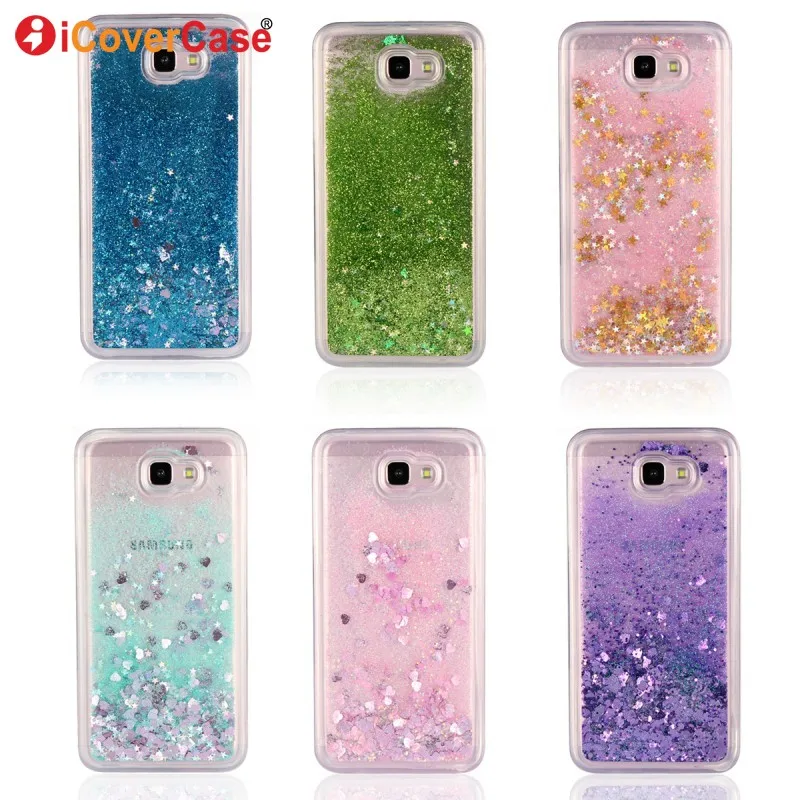 Glitter Case For Samsung Galaxy J7 Prime Liquid Shining Phone Cases For
