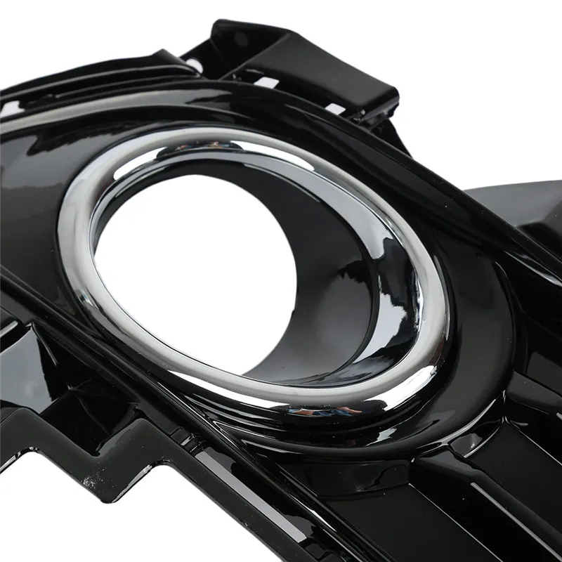 

2 Pcs ABS Auto New Gloss Black Front Left + Right Bumper Fog Light Lamp Cover Grille For Ford Fusion 2013-2016 Car Accessories