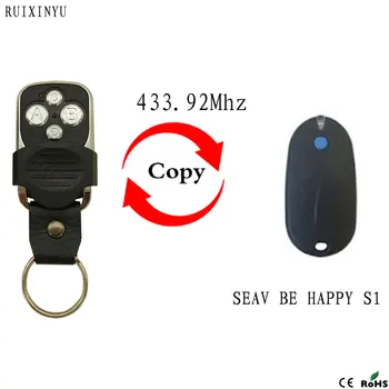 

SEAV BE HAPPY S1 remote control 433.92mhz transmitter fob copy gate garage door SEAV BE HAPPY remote control 433mhz