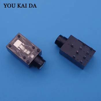 

9-pin Audio Jack Connector Silver for KTV power amplifier TV etc MIC Jack 6.35mm/6.35 Stereo Audio Microphone Female sock 10pcs