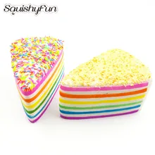10 шт./партия,, мягкие, медленно увеличивающие рост Ароматические красочные имитированные торт Kawaii Squeeze игрушки для детей, рождественский подарок