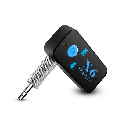 

X6 AUX Bluetooth Receivers Car Kit with Mic Music Wireless Adapter A2DP 3.5mm Stereo Audio Bluetooth Receiver For Car Phones