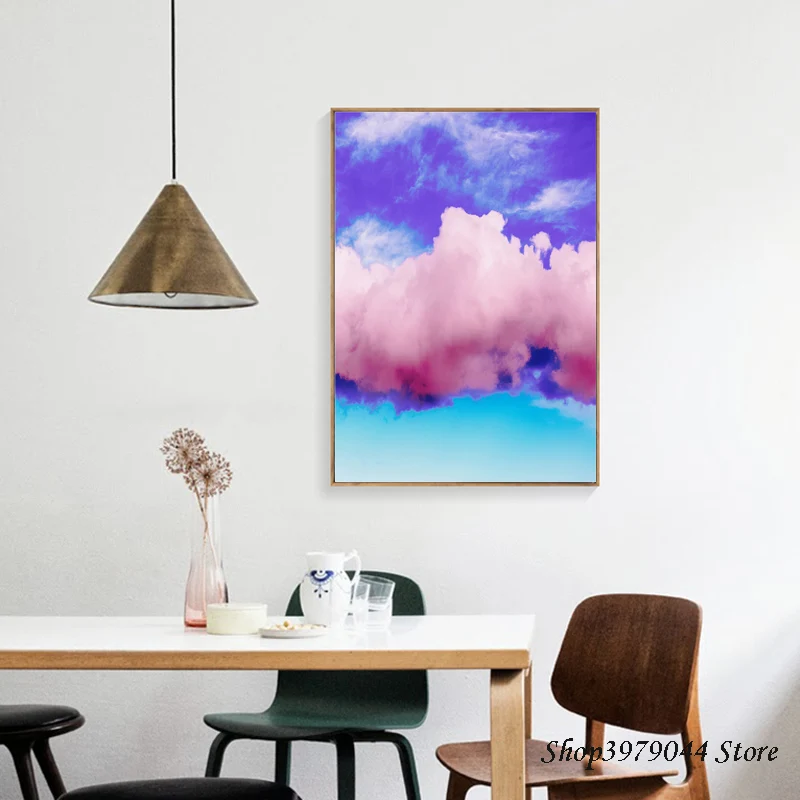 

Colorful Clouds Wall Art Poster Sky Scenery Nordic Posters And Prints Decoracao Para Casa Deco Maison Quadri Da Parete Unframed