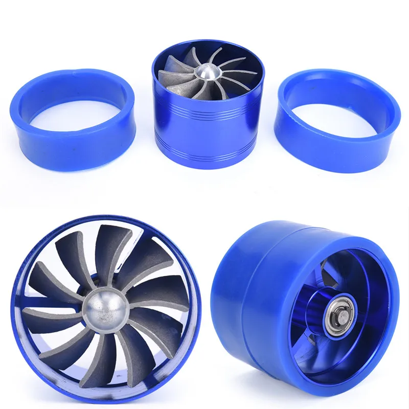 

1pcs Car Single Fan Air Intake Fuel Saver Fan Turbonator Intake Turbine Universal Tornado Turbo