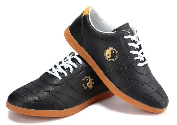 

high quality soft leather kids&Adult kung fu wushu shoes tai chi martial arts sneaker black Summer&SPRING
