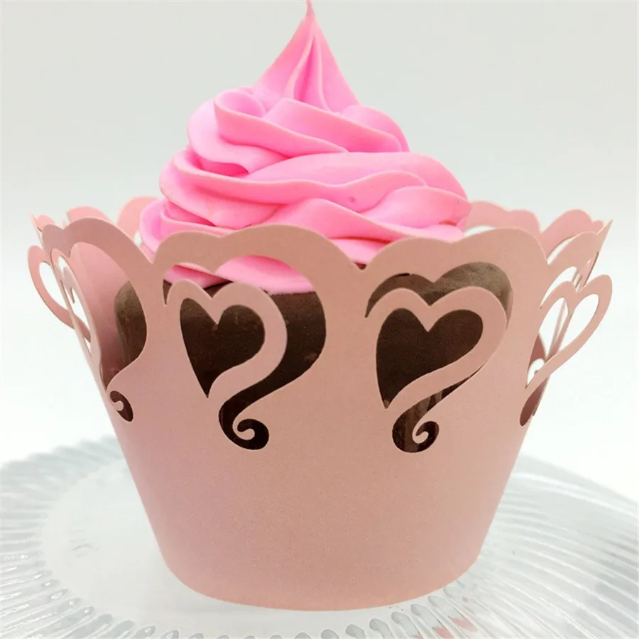 120pcs Laser Paper Cakecups Lace Cake Accessory DIY Baking Cupcake