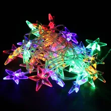 Праздничный светильник ing светодиодный светильник на батарейках 3 м 30 пятиконечная звезда струнный светильник s на батарейках для рождественской свадебной вечеринки