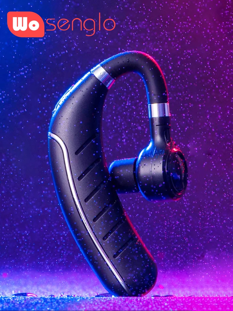 

Bluetooth Headset [Upgraded V5.0] Handsfree Wireless Earpiece with Mic for Business Driving 30 Hours Working Time For SmartPhone