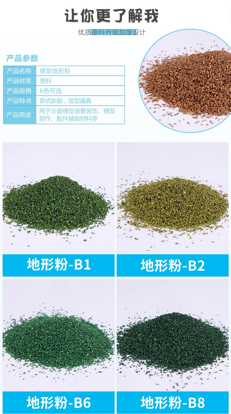 Модель песок таблице материал порошок травы, порошок поверхность сцена местности planning30g