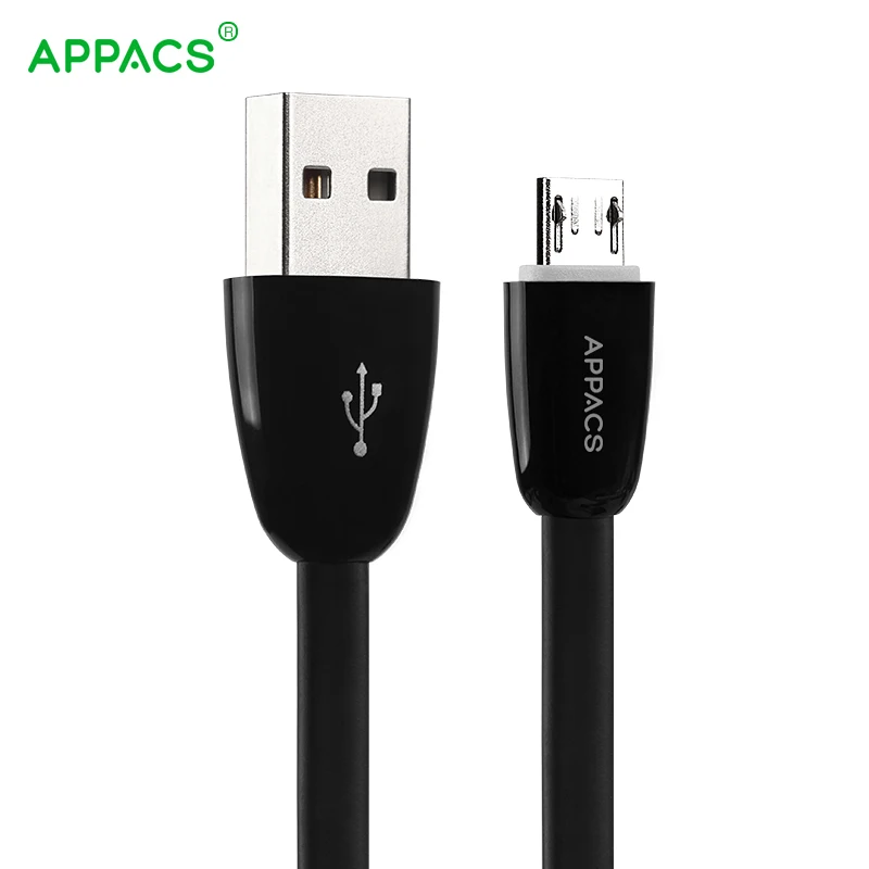 

APPACS 1M TPE USB Cable Hot Senior Rubber 5V2A Fast Charging For Samsung/Xiaomi/Meizu/Huawei/OPPL Anti-wrap Charger Data Cables