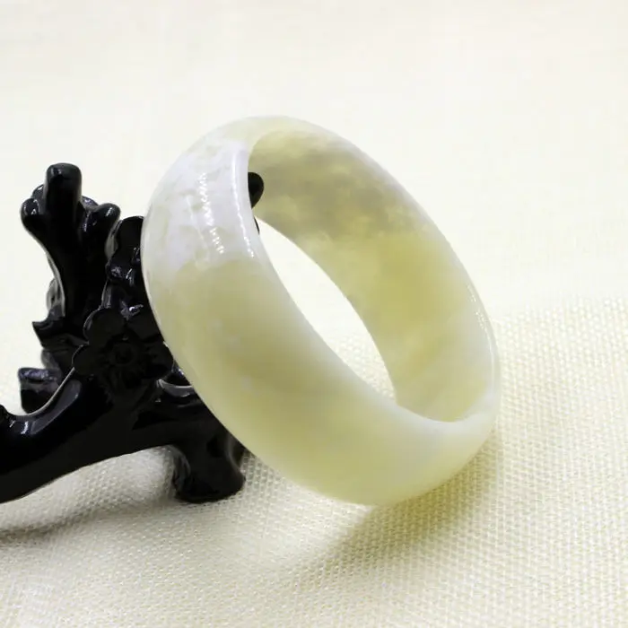 

60mm Vintage Certified Grade A Genuine Natural Green Jade Bangle Bracelet