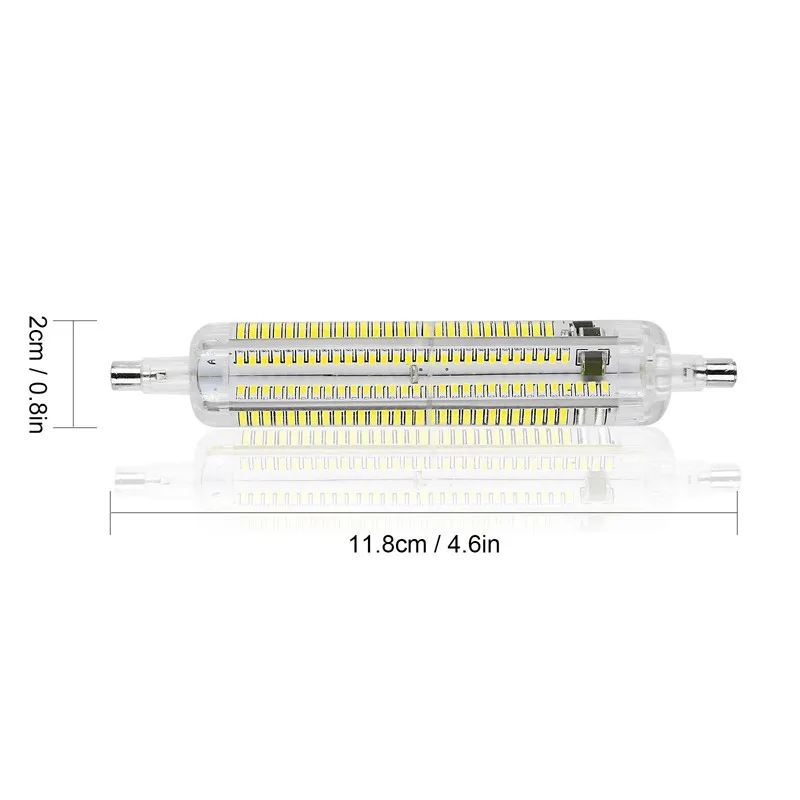 Силиконовый r7s светодиодный светильник 10 Вт 15 Вт SMD3014 78 мм 118 мм СВЕТОДИОДНЫЙ R7S лампочка 220-240 В энергосберегающая замена галогенная лампа Luz