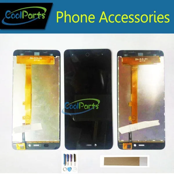 

1PC/Lot For Highscreen Easy L Pro Highscreen Easy L LCD Display Screen +Touch Screen Digitizer Black White Color With Tape&Tool