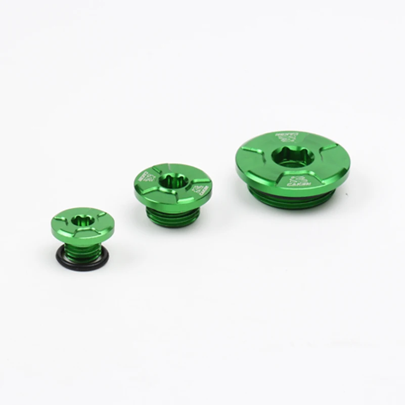

CNC Billet Engine Timing Cover Oil Filter Plugs Bolts Set For KAWASAKI KX250F KXF250 2004-2010 RMZ250 RMZ 250 2004 2005 2006