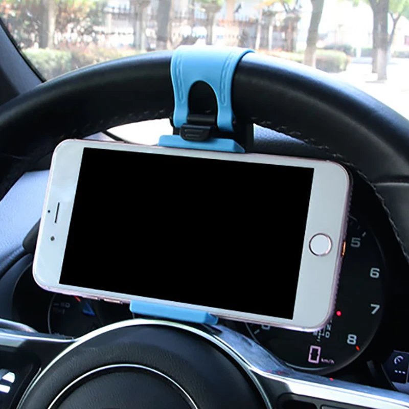 Универсальный держатель сотового телефона для автомобиля зажим рулевого колеса смартфон Автомобильный держатель Мобильный стенд gps держатель для автомобиля кронштейн