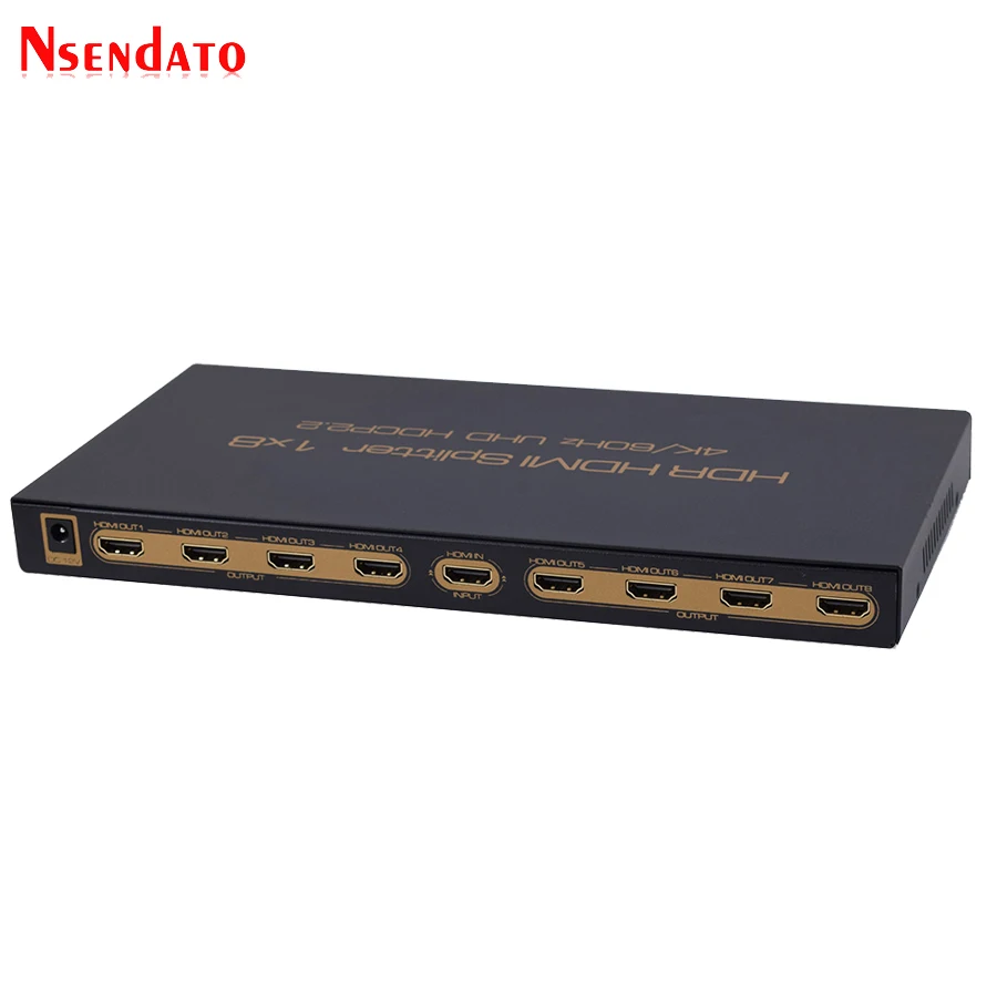 1 в 8 выход 4K HDR Переходник HDMI разветвитель 1080P x 2K 60Hz коммутатор конвертер 1X8
