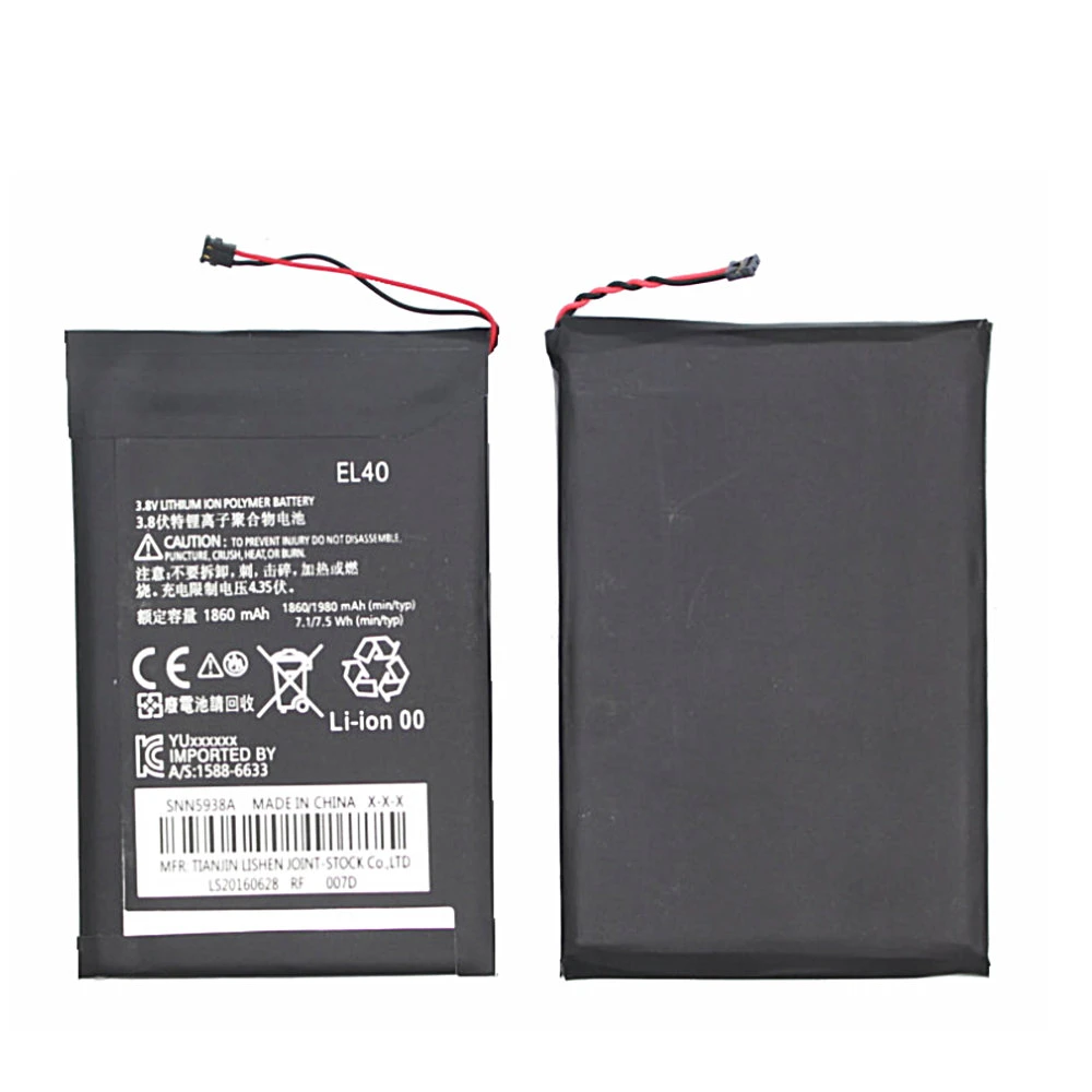 Batería de de alta calidad para Motorola Moto E 1 ST XT1019 XT1021 XT1022 XT1023 XT1025 XT830C Smartp, 1860mAh, EL40 SNN5984A|Baterías para teléfonos móviles| - AliExpress