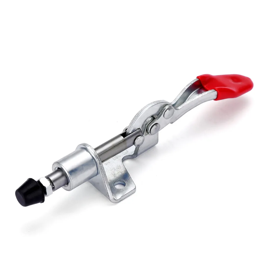 1pcs GH-301A Vertical Type Toggle Clamp Hand Tool Holding Capacity 45kg Bar Red Handgrip Push Pull Toggle Fixture Clamp