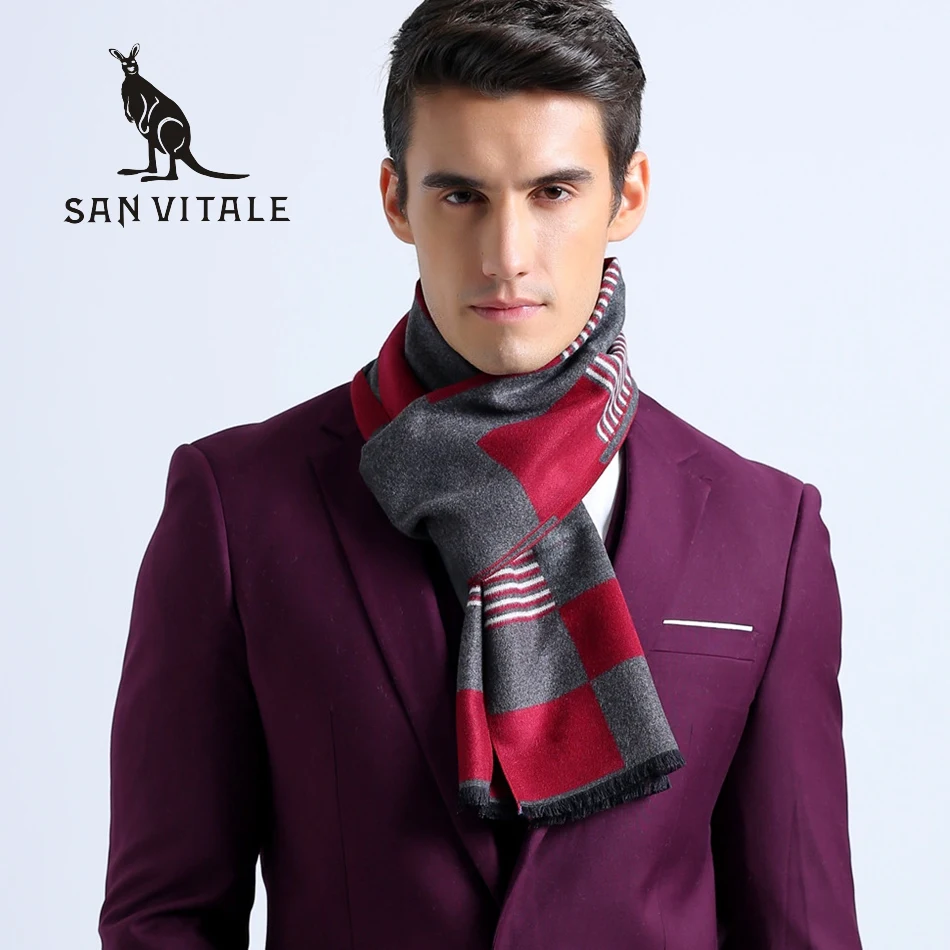 Scarves For men Scarf Winter warm Cape Gift Pashmina Skull For Dress Silk Scarf Luxury Brand ...