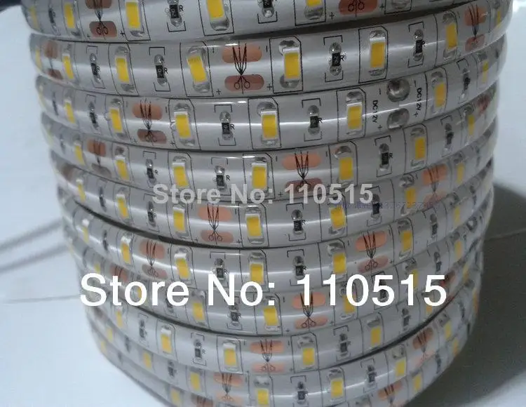 Светодиодная лента 5630 SMD 12 В 60 светодиодов/м 5 м/лот новый светодиодный чип яркий