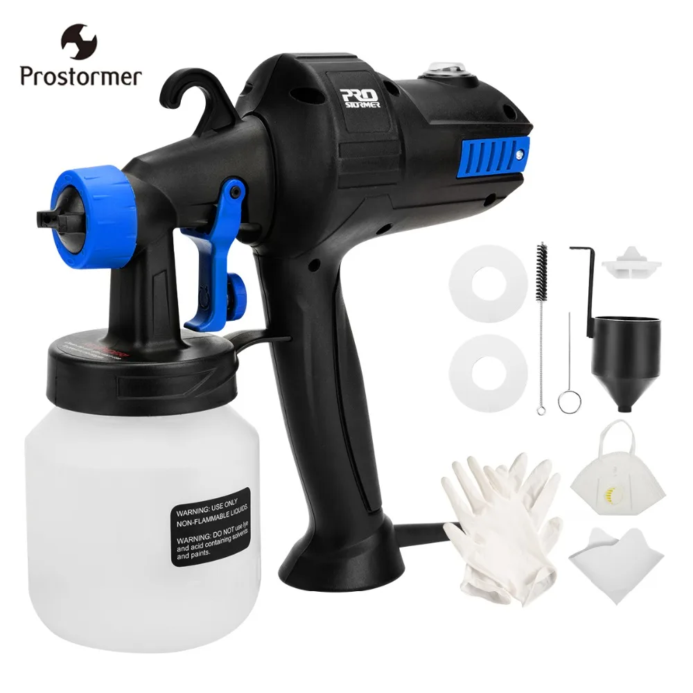 

Prostormer 800ML Handheld High Power Home HVLP Sprayer Gun Flow Control Electric Spray Paint Airbrush Easy Spraying And Cleaning