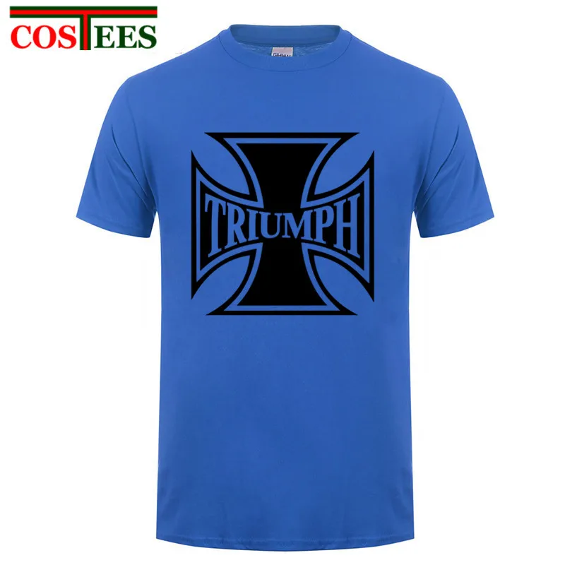 Новый классический принт Триумф Футболка мужская HARAJUKU хлопковая брендовая футболка с круглым вырезом с коротким рукавом Triumph speed triple 1050