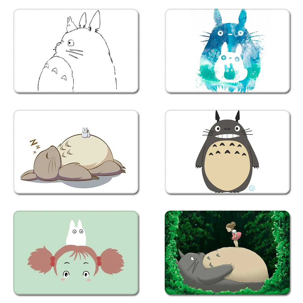 

Hayao Miyazaki Tonari no Totoro Japan Anime Cool Designs Nature Rubber Table Mouse Pad Laptop Computer Enclosure Mousepad Mat