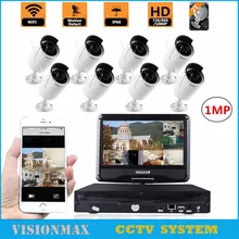 8CH 720P Wireless CCTV Camera Security kit 2TB NVR HDD 1MP Outdoor IR Night Vision IP