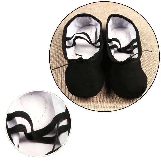 Children's black dance shoes ballet practice shoes boys and girls general dance shoesin Dance