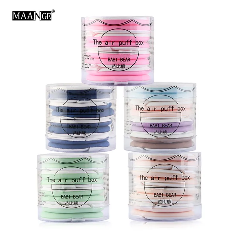 

8PCS Beauty Foundation Makeup Powder Cosmetic Round Sponge Puff Face Kits Tools Candy colors air cushions puffs